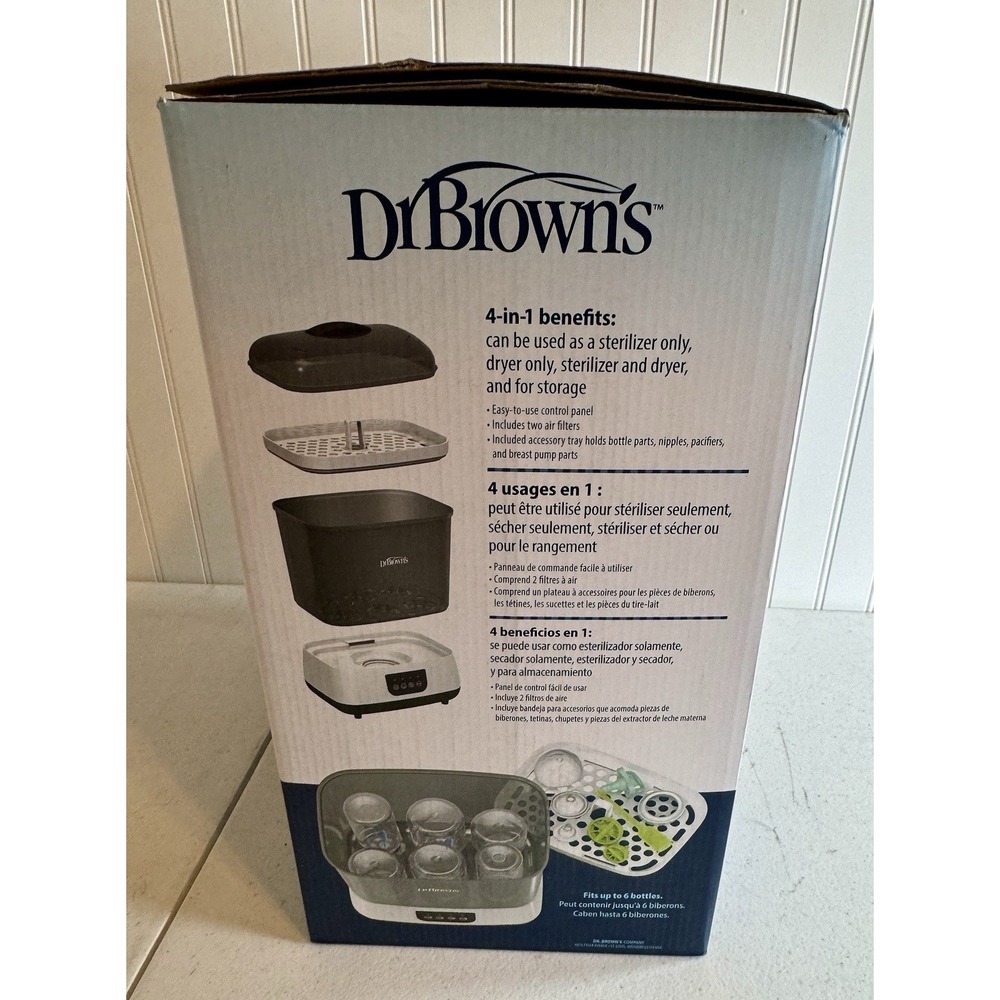 Dr. Brown's All-in-One Baby Bottle Sterilizer and Dryer AC177 New Sealed Box NIB - Picture 4 of 9
